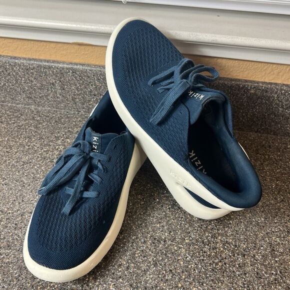Kizik Roamer Tidepool Shoe Womens Sz 10 Blue Low Top Sneaker Hands Free Mens 8.5 - Picture 4 of 11